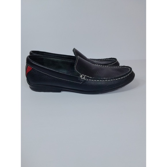 FootJoy Club Casual Black Leather Slip On Shoes Driving Loafer Men Sz 9 - Picture 2 of 13